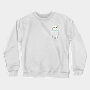 Pansexual cat in a pocket Crewneck Sweatshirt